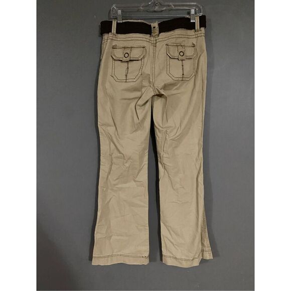 Maurices Tan Khaki Bootcut Pants With Belt Size 5/6 NWOT - Picture 5 of 7